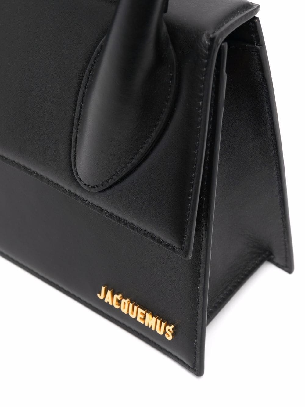 JACQUEMUS Le Grand Chiquito Black Leather Tote Bag image 1