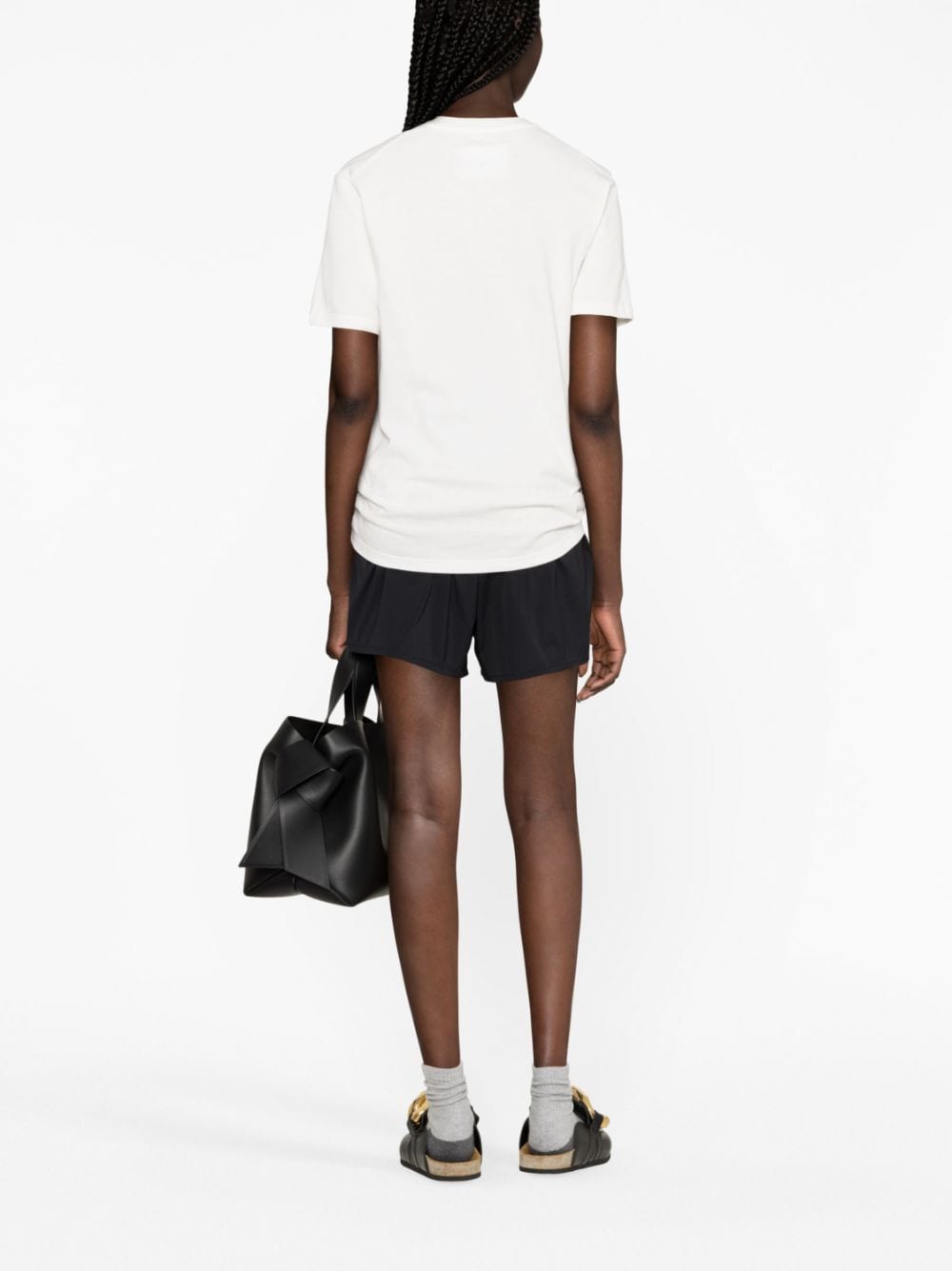 Jil Sander Plus White Cotton T-Shirt with Logo Print image 1