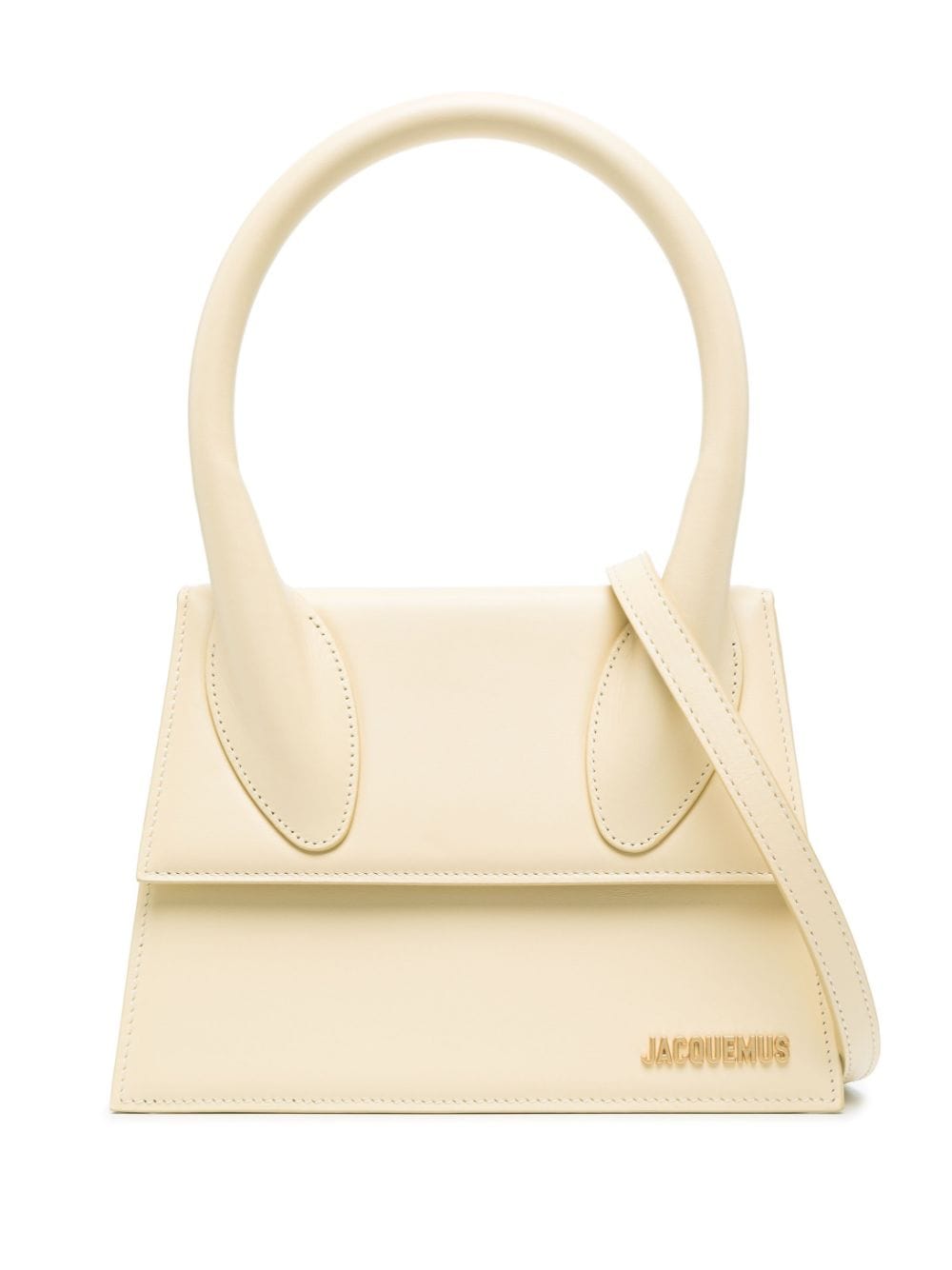 Jacquemus Le Grand Chiquito Ivory Calfskin Tote Bag image 0