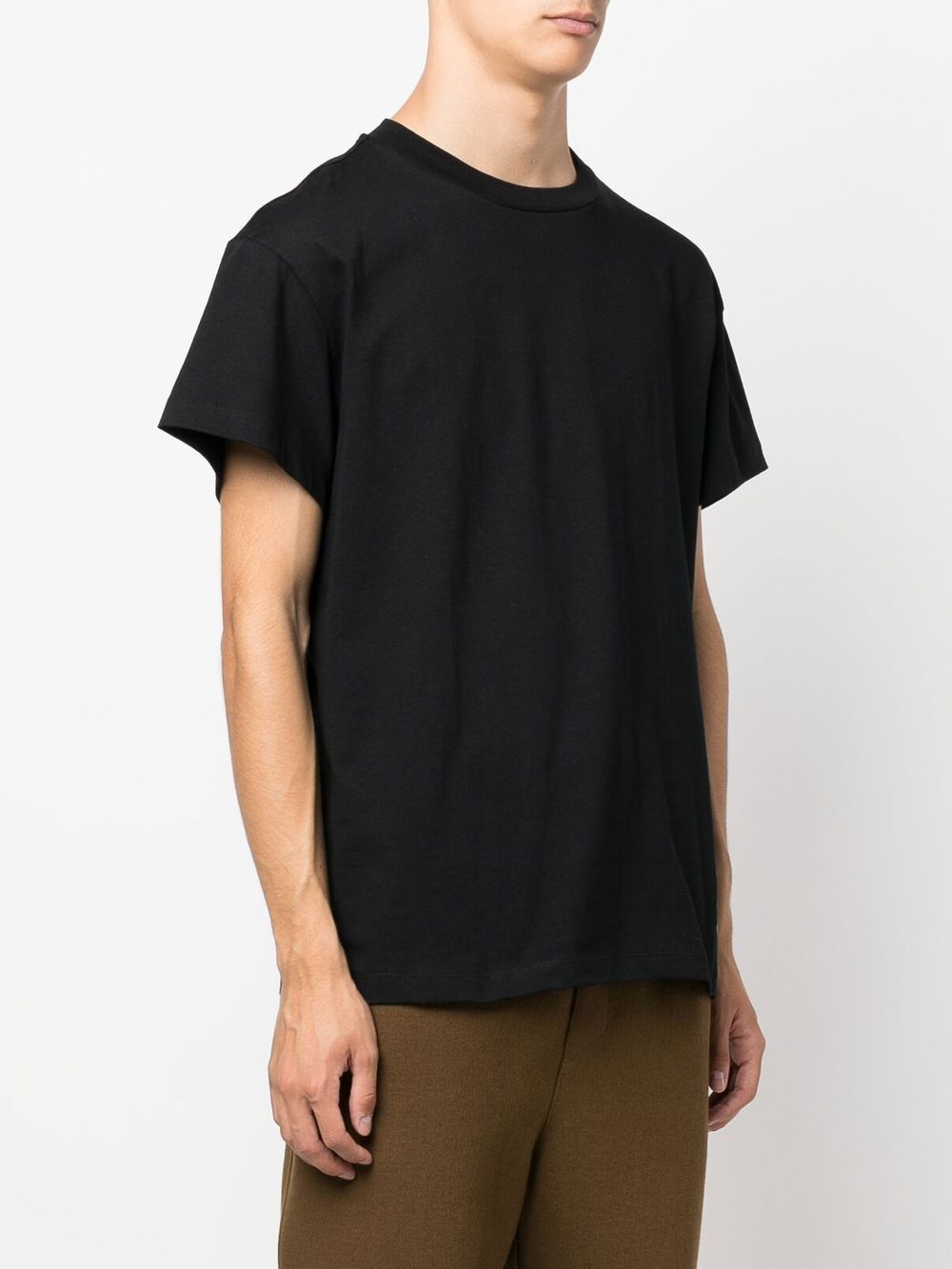 Jil Sander Plus 3-Pack Black Organic Cotton T-Shirts image 1