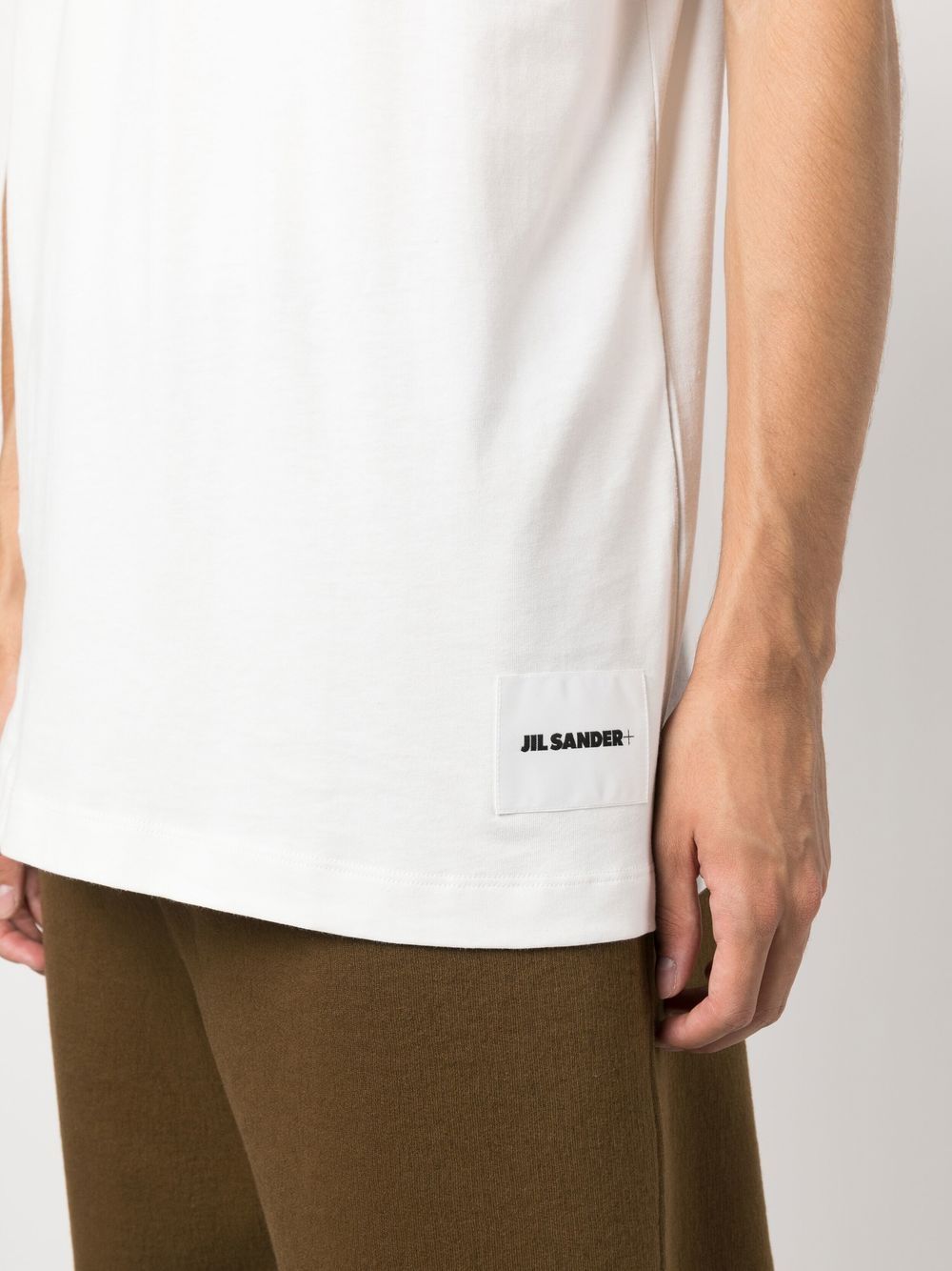 Jil Sander Plus 3-Pack White Organic Cotton T-Shirts image 3