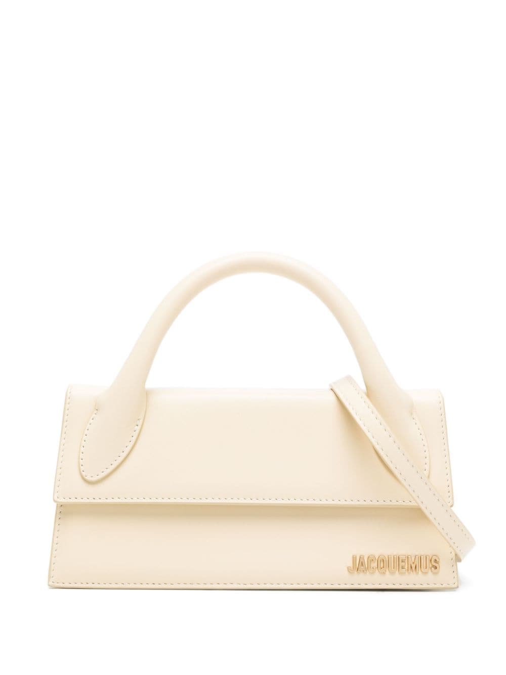 Jacquemus Le Chiquito Long Ivory Leather Tote Bag image 0