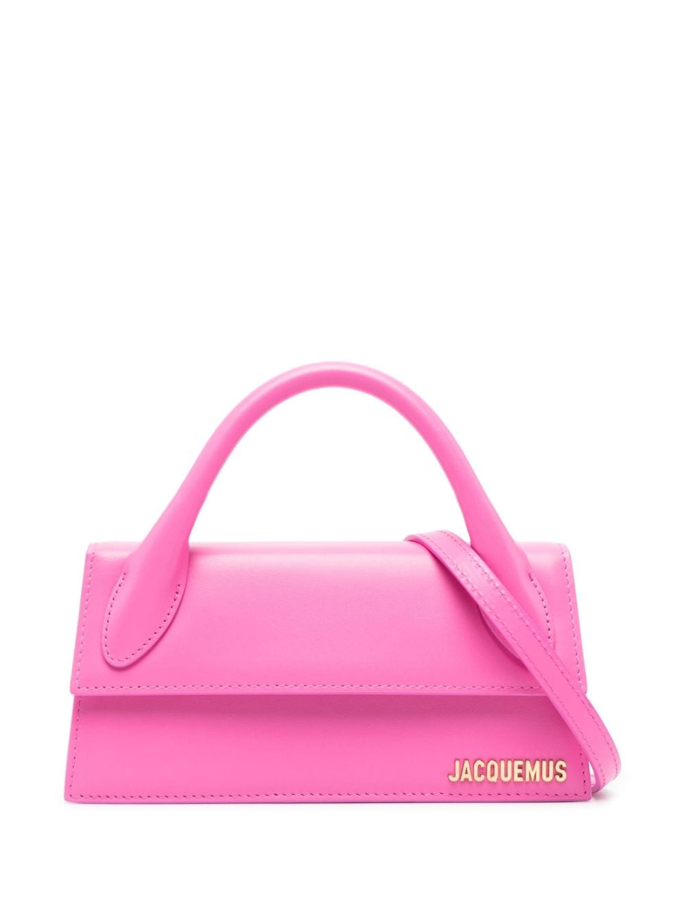 JACQUEMUS Le Chiquito Fuchsia Calfskin Shoulder Bag image 0