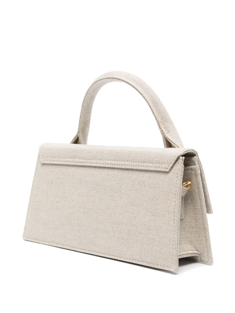 JACQUEMUS Le Chiquito Long Grey Linen Shoulder Bag image 4