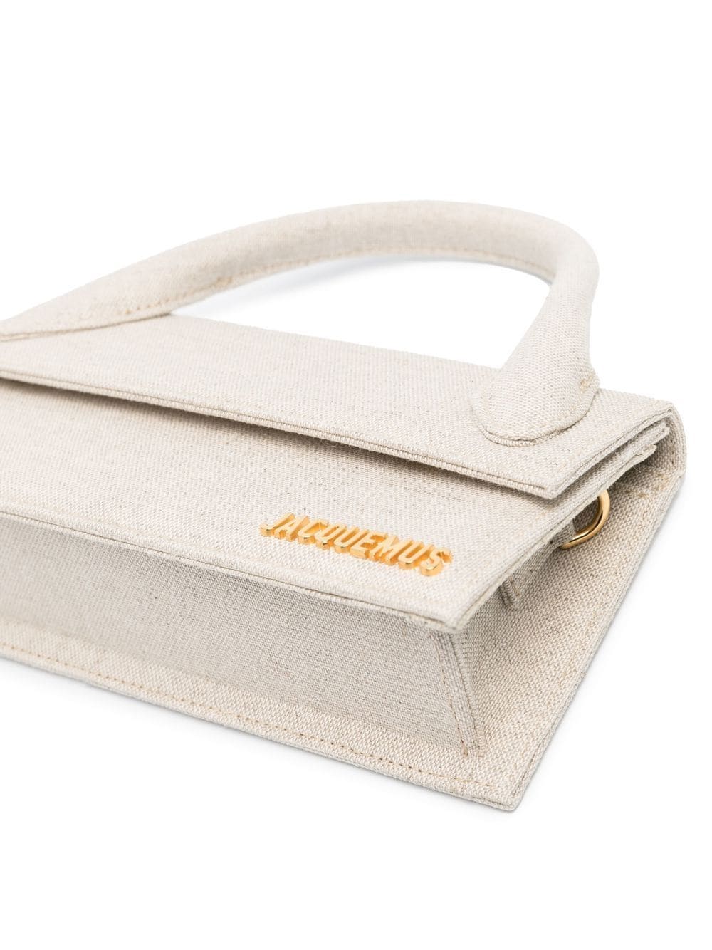 JACQUEMUS Le Chiquito Long Grey Linen Shoulder Bag image 2