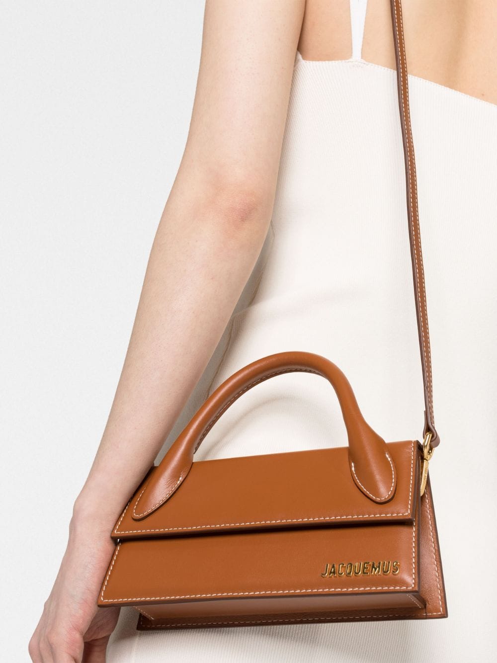 Jacquemus Le Chiquito Long Mini Bag - Camel Brown Leather image 4