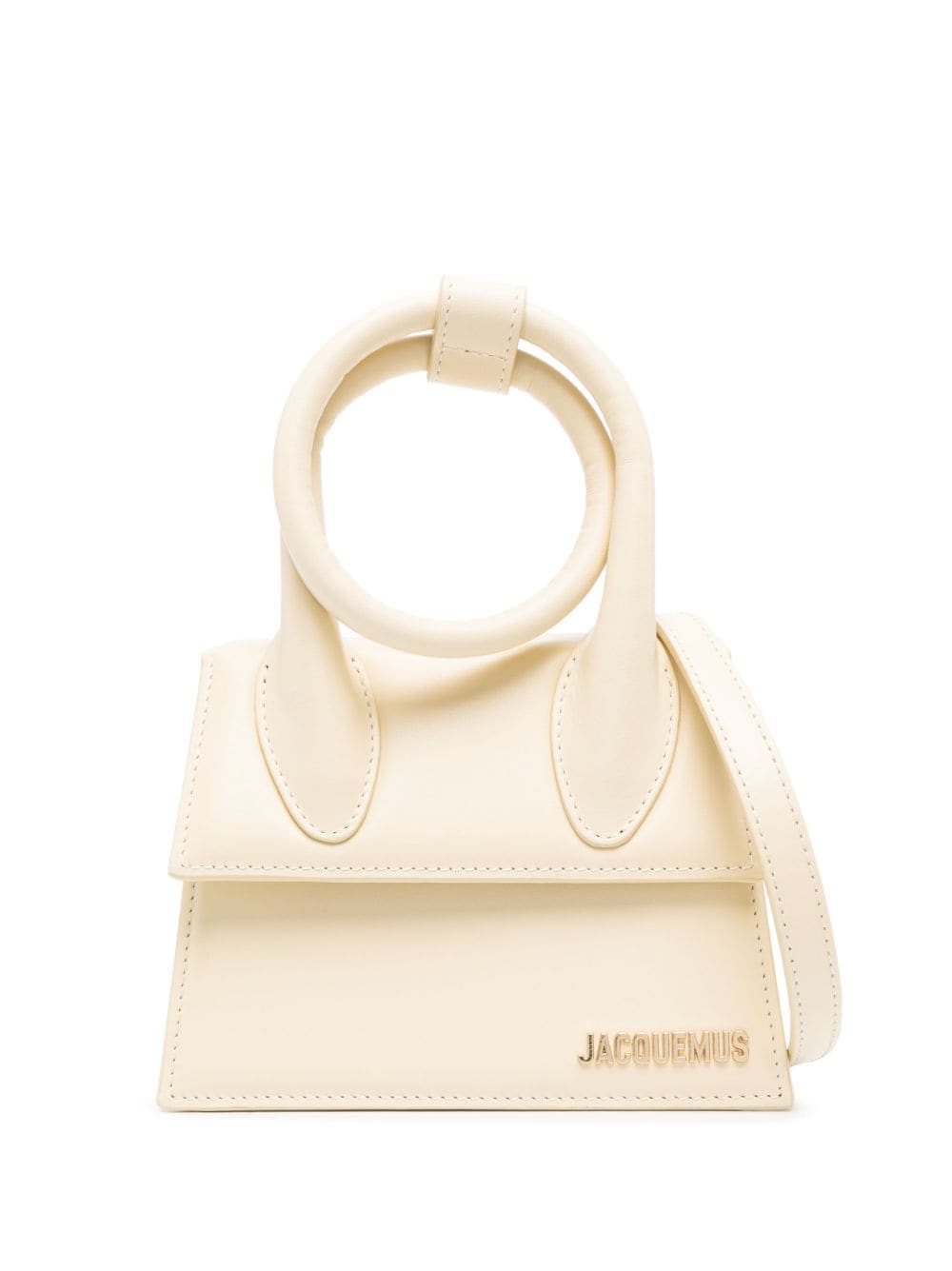 Jacquemus Le Chiquito Noeud Coiled Bag in Ivory image 0