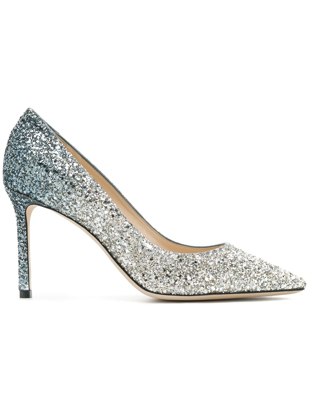 Jimmy Choo Romy Glitter Pointed Toe Pumps - Silver image 0