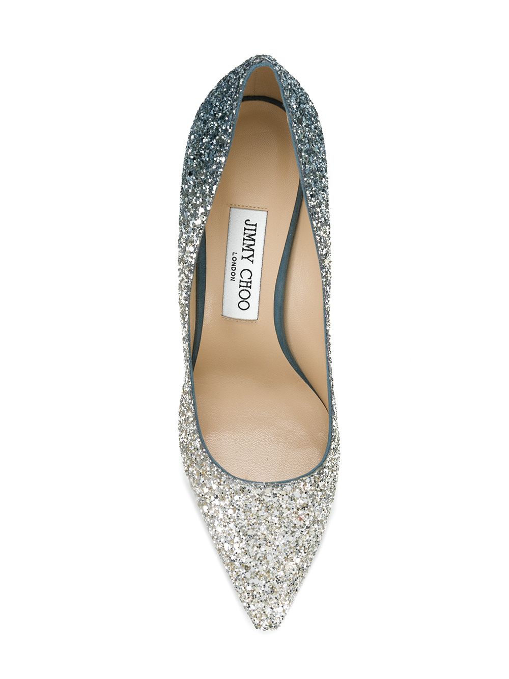 Jimmy Choo Romy Glitter Pointed Toe Pumps - Silver image 3