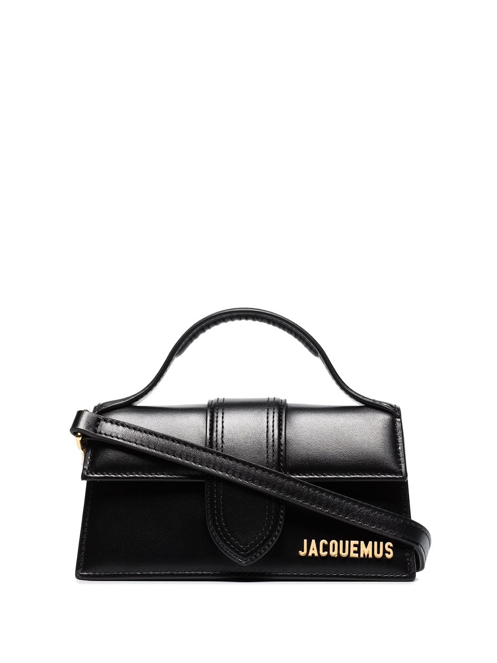 JACQUEMUS Le Bambino Black Leather Tote Bag image 0