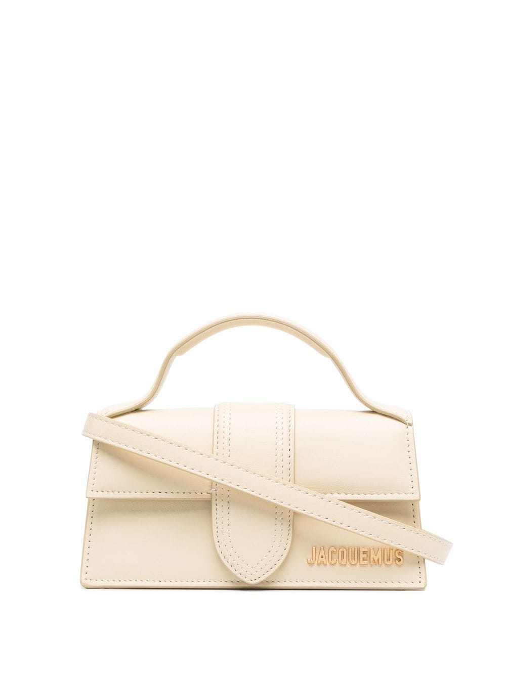 JACQUEMUS Le Bambino Ivory Calf Leather Shoulder Bag image 0