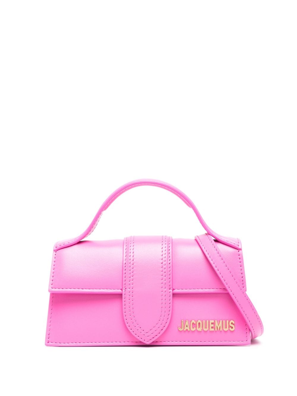 JACQUEMUS Le Bambino Fuchsia Leather Tote Bag image 0