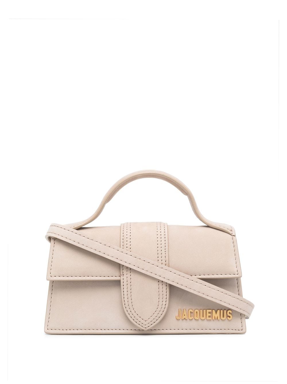 JACQUEMUS Le Bambino Calf Suede Handbag in Beige image 0