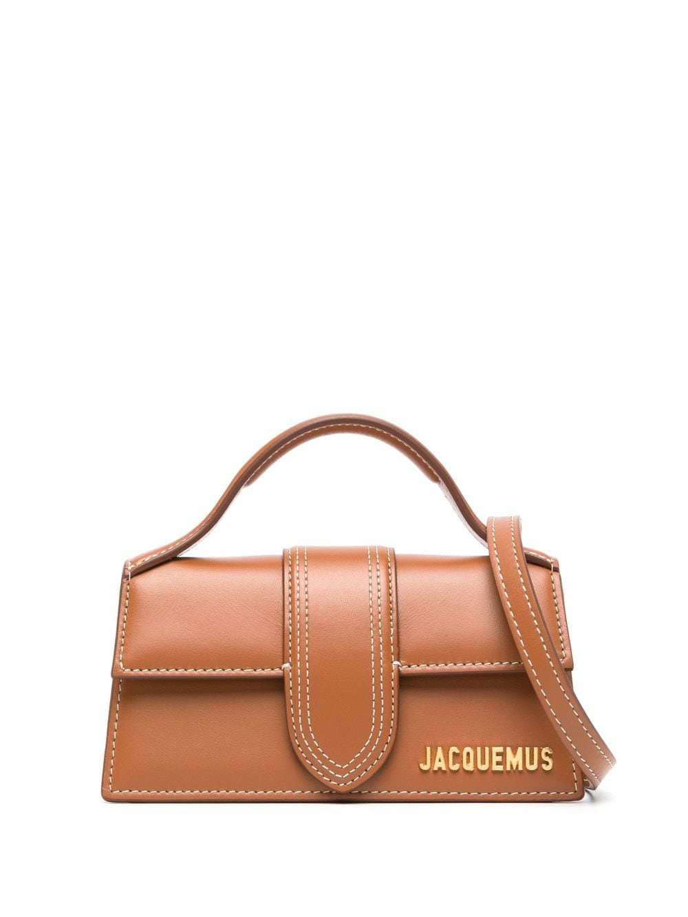 Jacquemus Le Bambino Calfskin Leather Shoulder Bag - Brown image 0