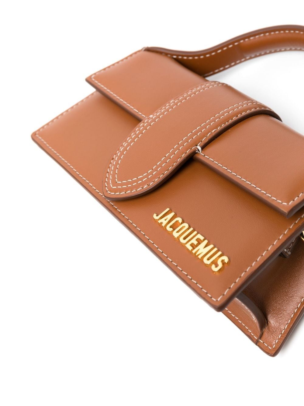 Jacquemus Le Bambino Calfskin Leather Shoulder Bag - Brown image 4