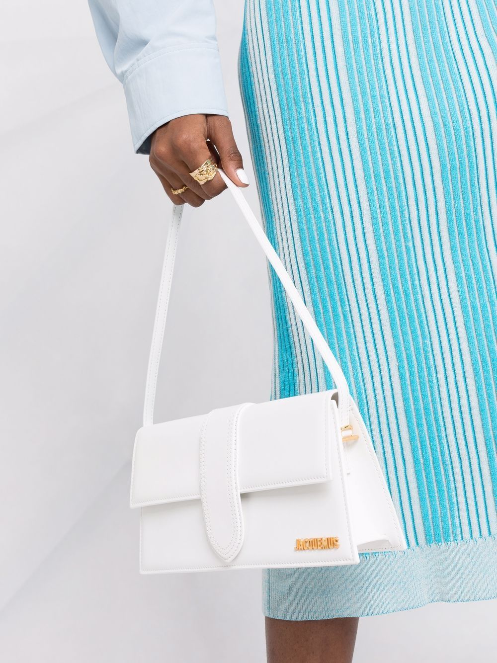 JACQUEMUS Le Bambino Long Tote Bag - White image 2