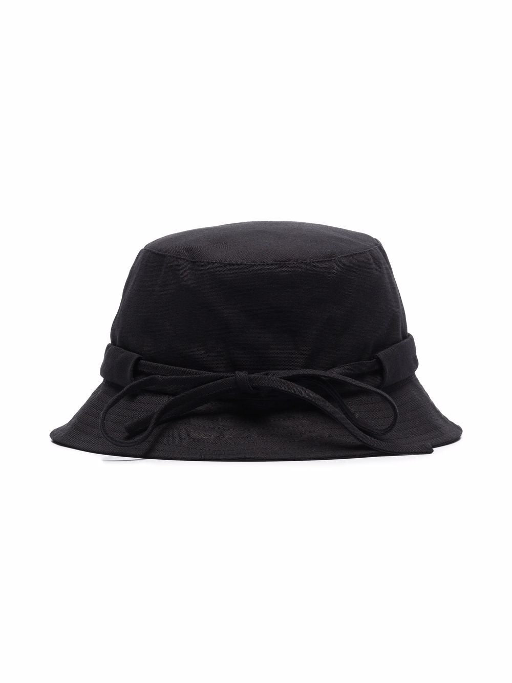 JACQUEMUS Le Bob Gadjo Black Cotton Bucket Hat image 1