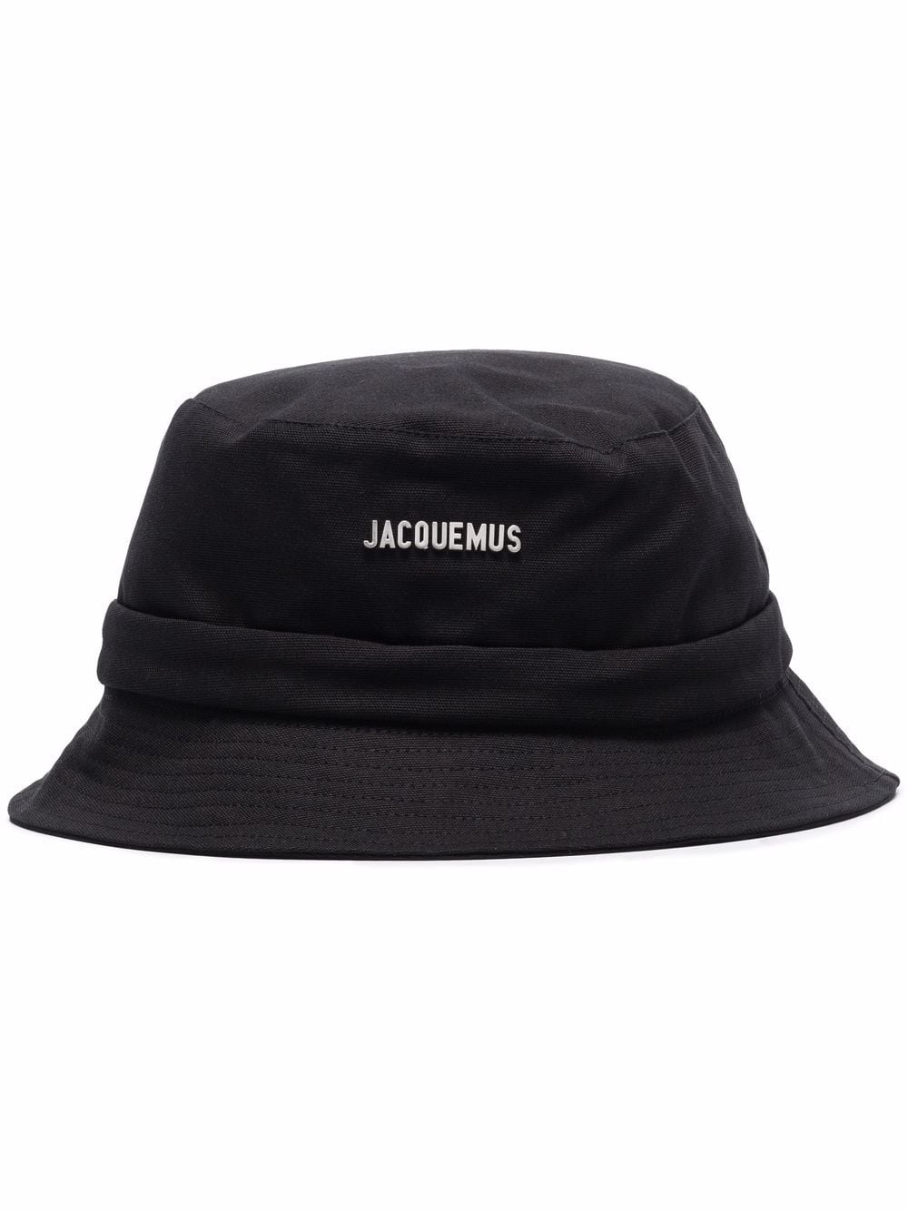 JACQUEMUS Le Bob Gadjo Black Cotton Bucket Hat image 2