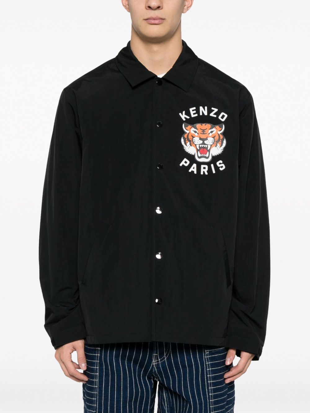 Kenzo Tiger Print Black Jacket image 2