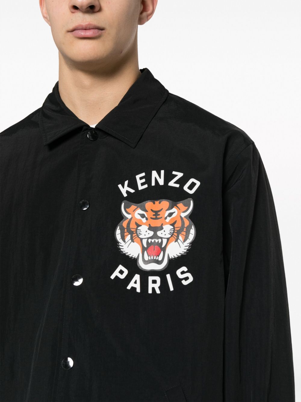 Kenzo Tiger Print Black Jacket image 3