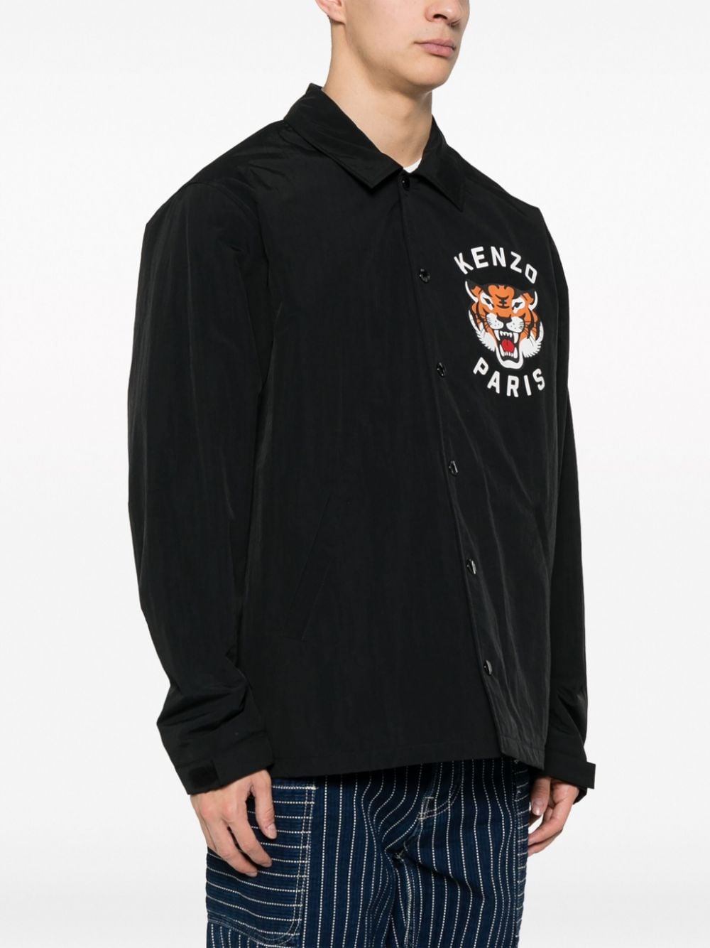 Kenzo Tiger Print Black Jacket image 4