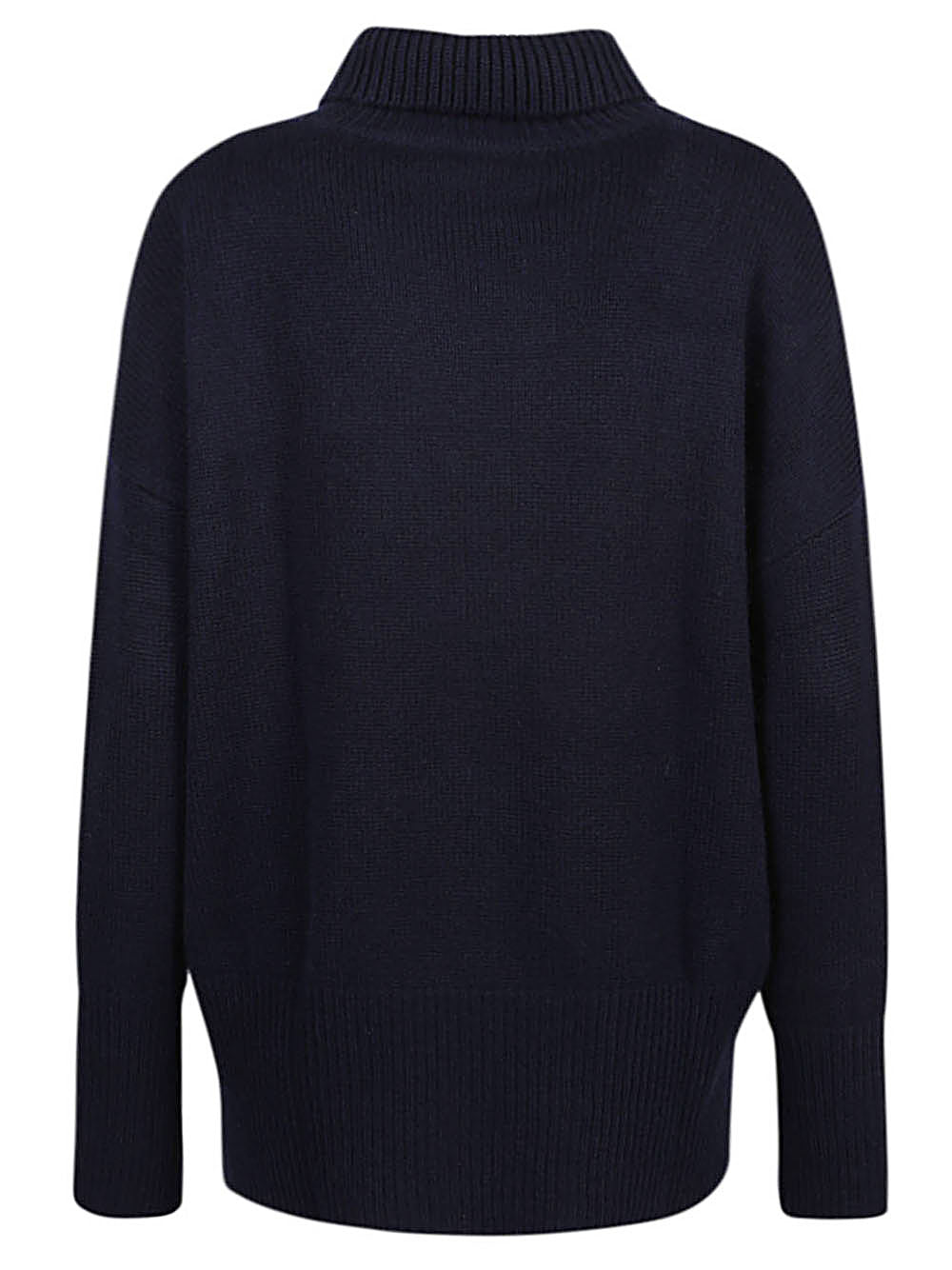 LISA YANG Blue Turtleneck Sweater with Irregular Hem image 1