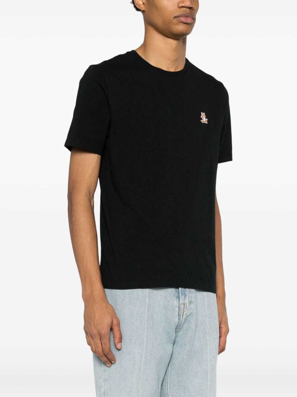 MAISON KITSUNÉ Chillax Fox Crew Neck T-Shirt - Black image 2