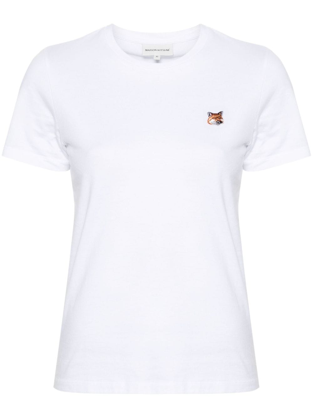 MAISON KITSUNÉ Fox Patch Crew Neck T-Shirt - White image 0