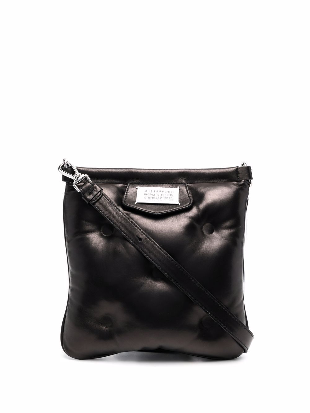 Maison Margiela Black Quilted Leather Messenger Bag image 0