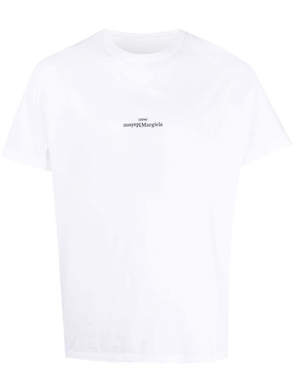 Maison Margiela White Logo Print Short Sleeve T-Shirt image 0