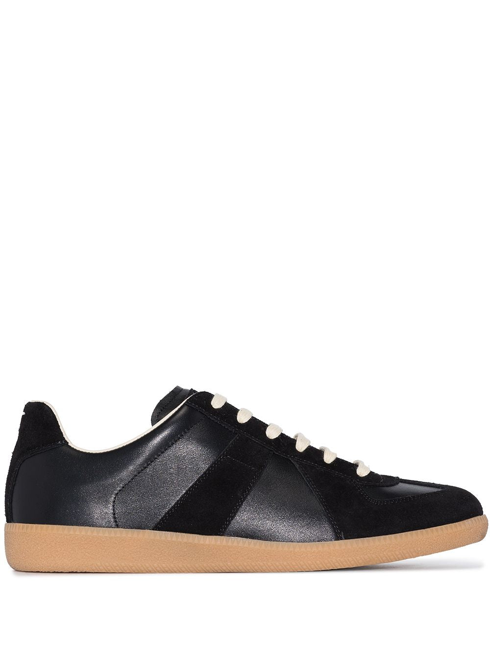 Maison Margiela Replica Low-Top Sneakers - Black Lambskin image 0