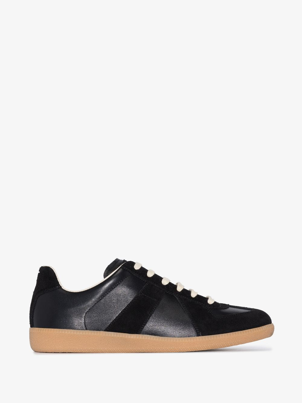 Maison Margiela Replica Low-Top Sneakers - Black Lambskin image 6