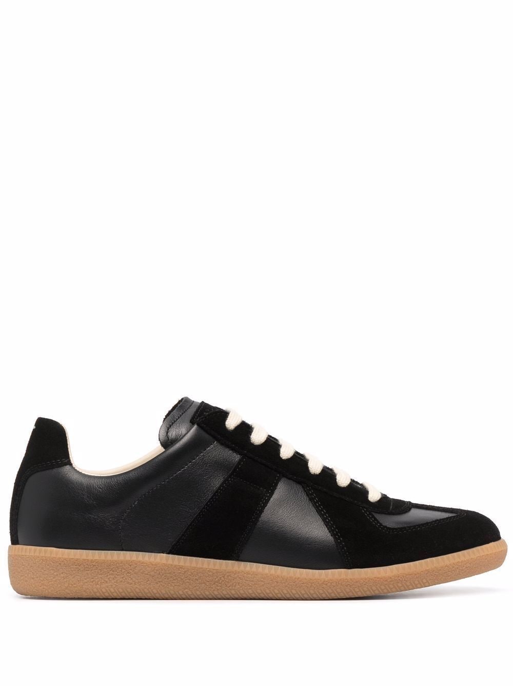 Maison Margiela Replica Low-Top Sneakers - Black Lambskin image 8