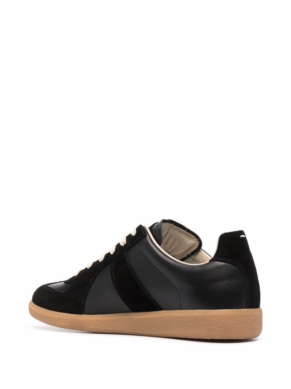 Maison Margiela Replica Low-Top Sneakers - Black Lambskin image 9