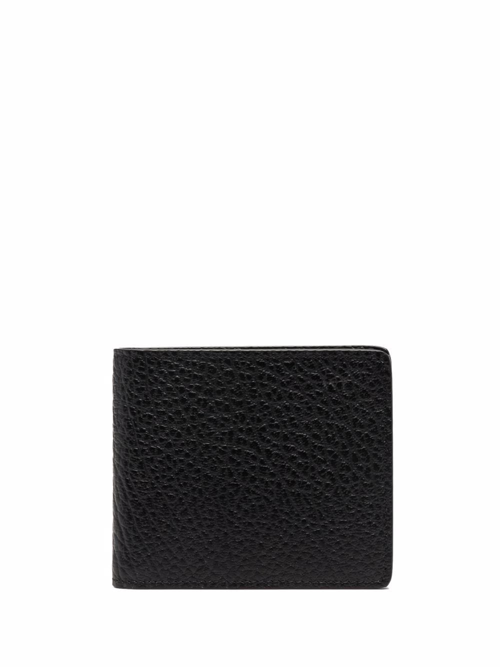 Maison Margiela Black Stitch-Detail Leather Wallet image 1