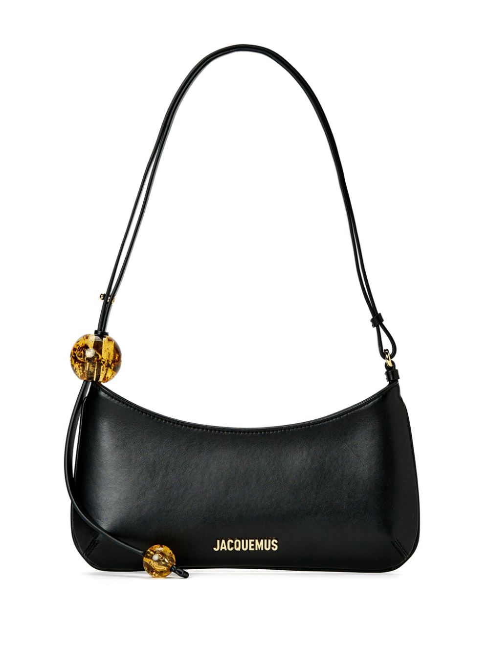 JACQUEMUS Le Chiquito Mini Leather and Cotton Bag - Black image 0