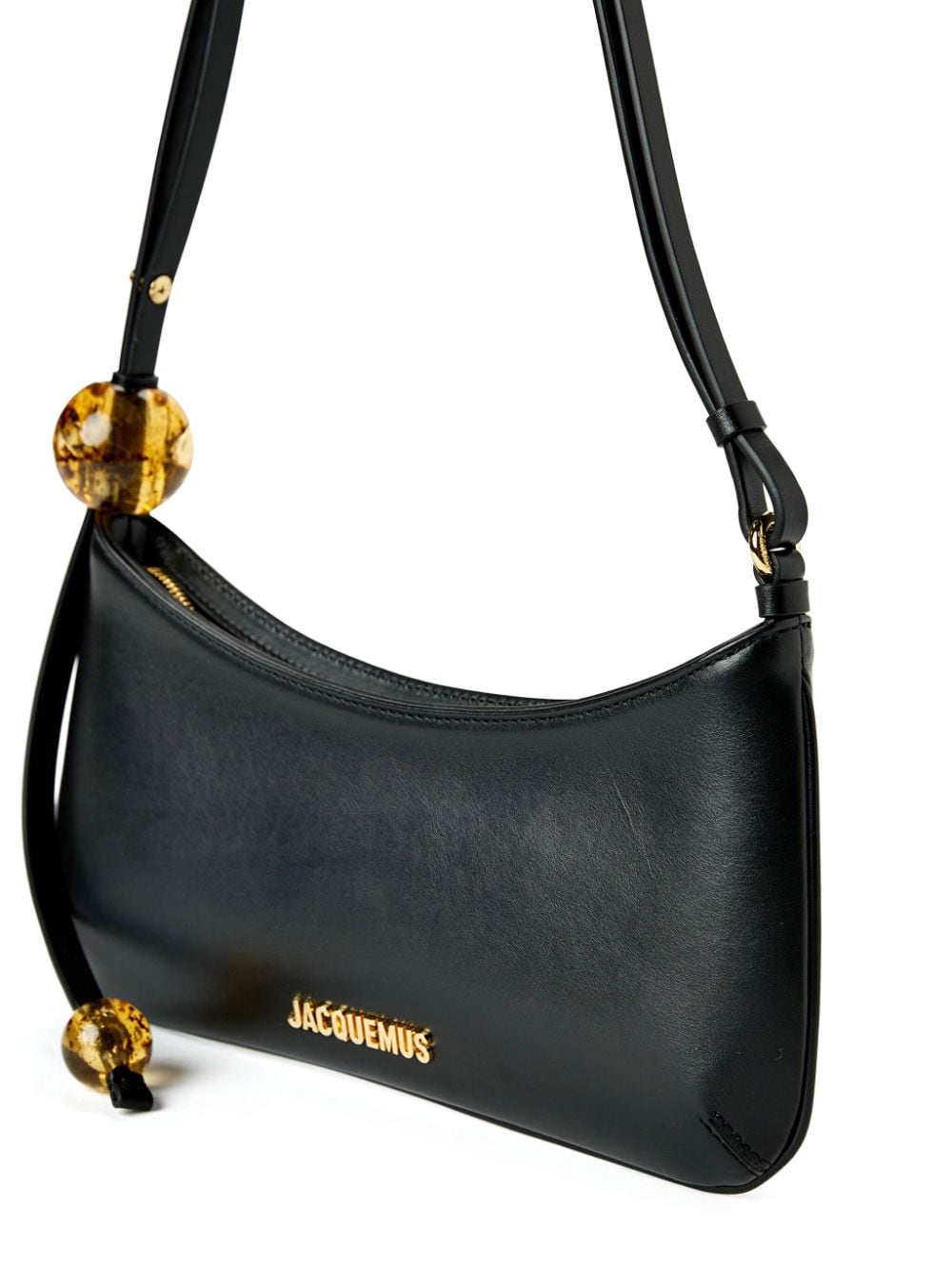 JACQUEMUS Le Chiquito Mini Leather and Cotton Bag - Black image 2