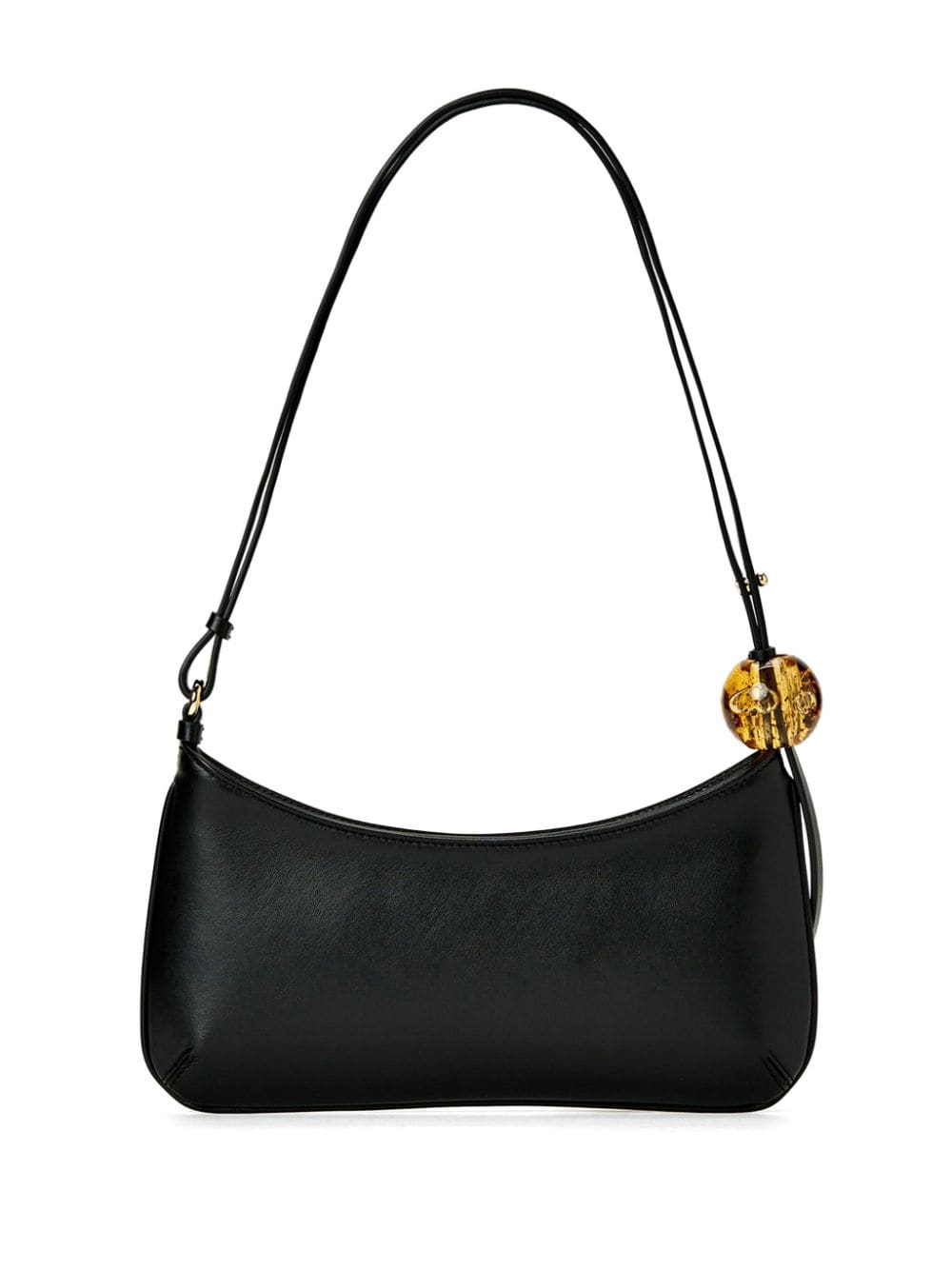 JACQUEMUS Le Chiquito Mini Leather and Cotton Bag - Black image 3