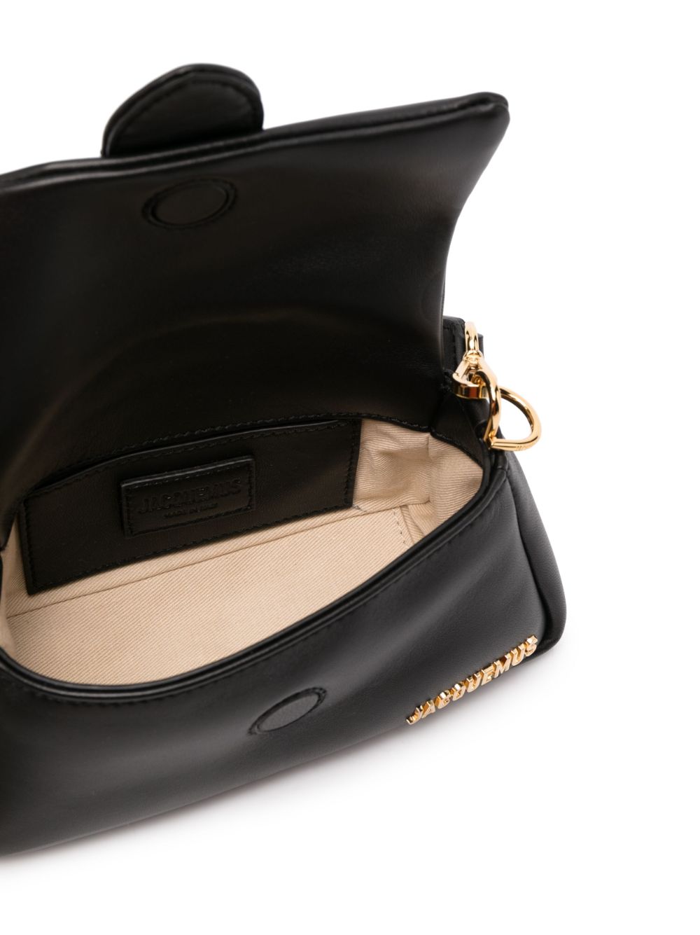 JACQUEMUS Le Bambimou Small Shoulder Bag - Black image 3