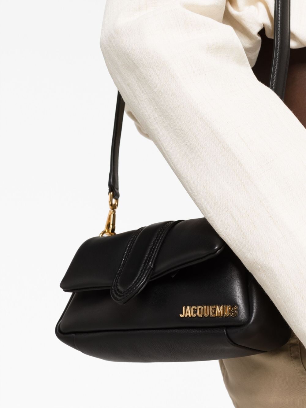 JACQUEMUS Le Bambimou Small Shoulder Bag - Black image 4