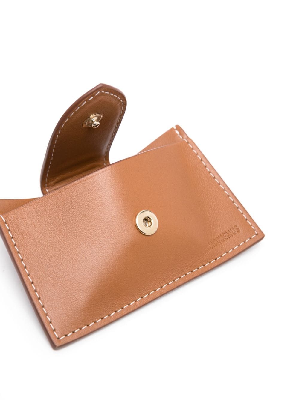 JACQUEMUS Brown Leather Wallet with Debossed Logo image 1