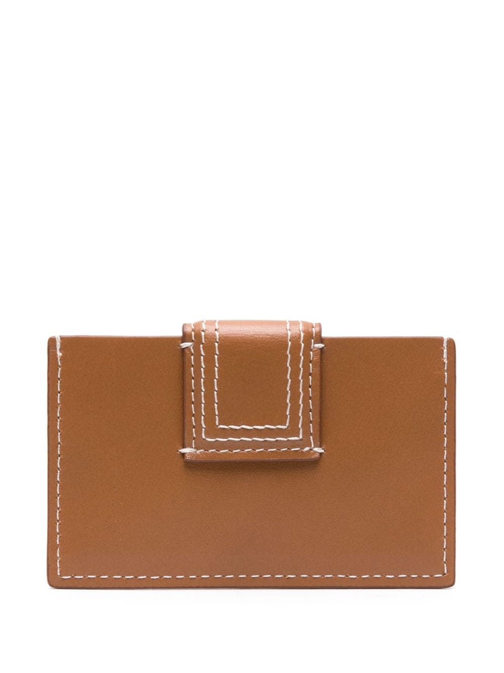 JACQUEMUS Brown Leather Wallet with Debossed Logo image 2