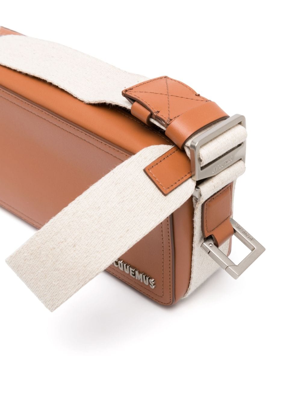 JACQUEMUS Le Cuerda Brown Leather Messenger Bag image 3