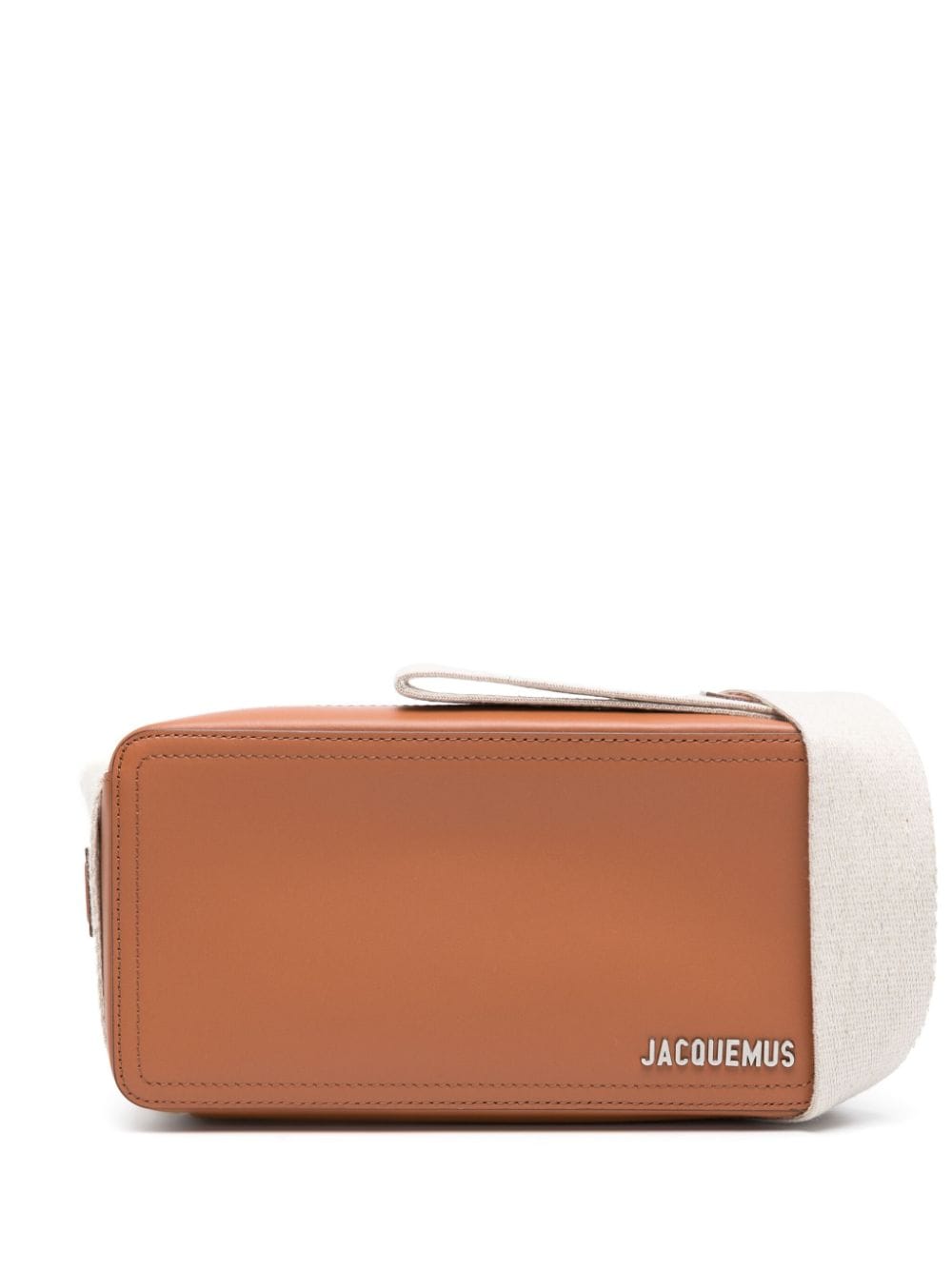 JACQUEMUS Le Cuerda Brown Leather Messenger Bag image 0