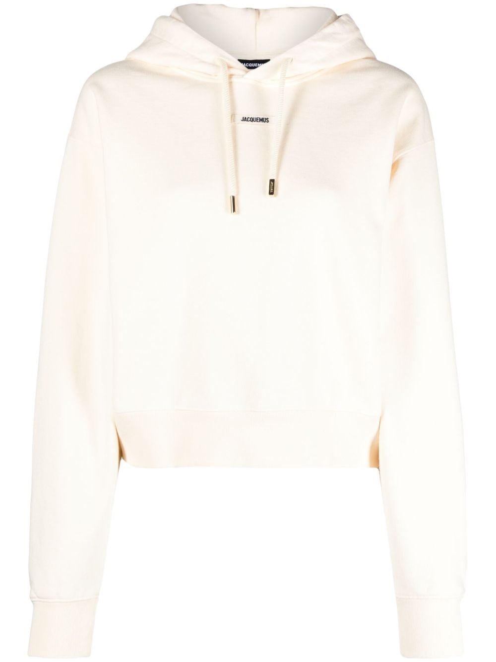 JACQUEMUS Beige Cotton Jersey Drawstring Hoodie image 0