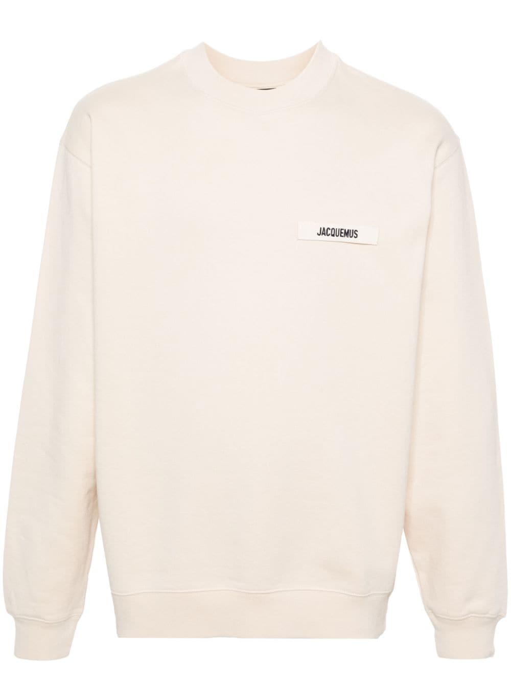 JACQUEMUS Beige Cotton Crewneck Sweater image 0