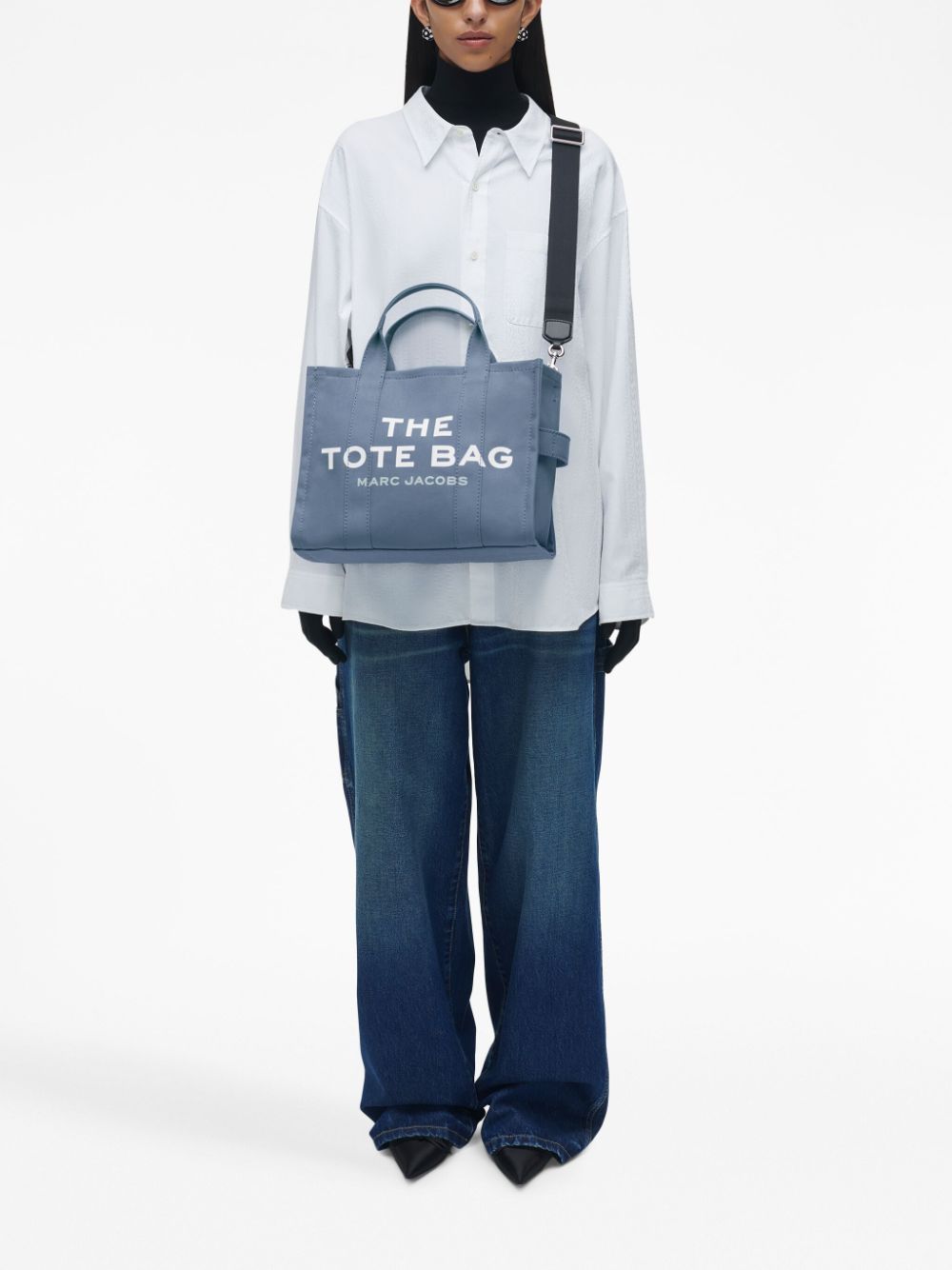 Marc Jacobs The Medium Tote Bag in Light Blue Canvas image 4