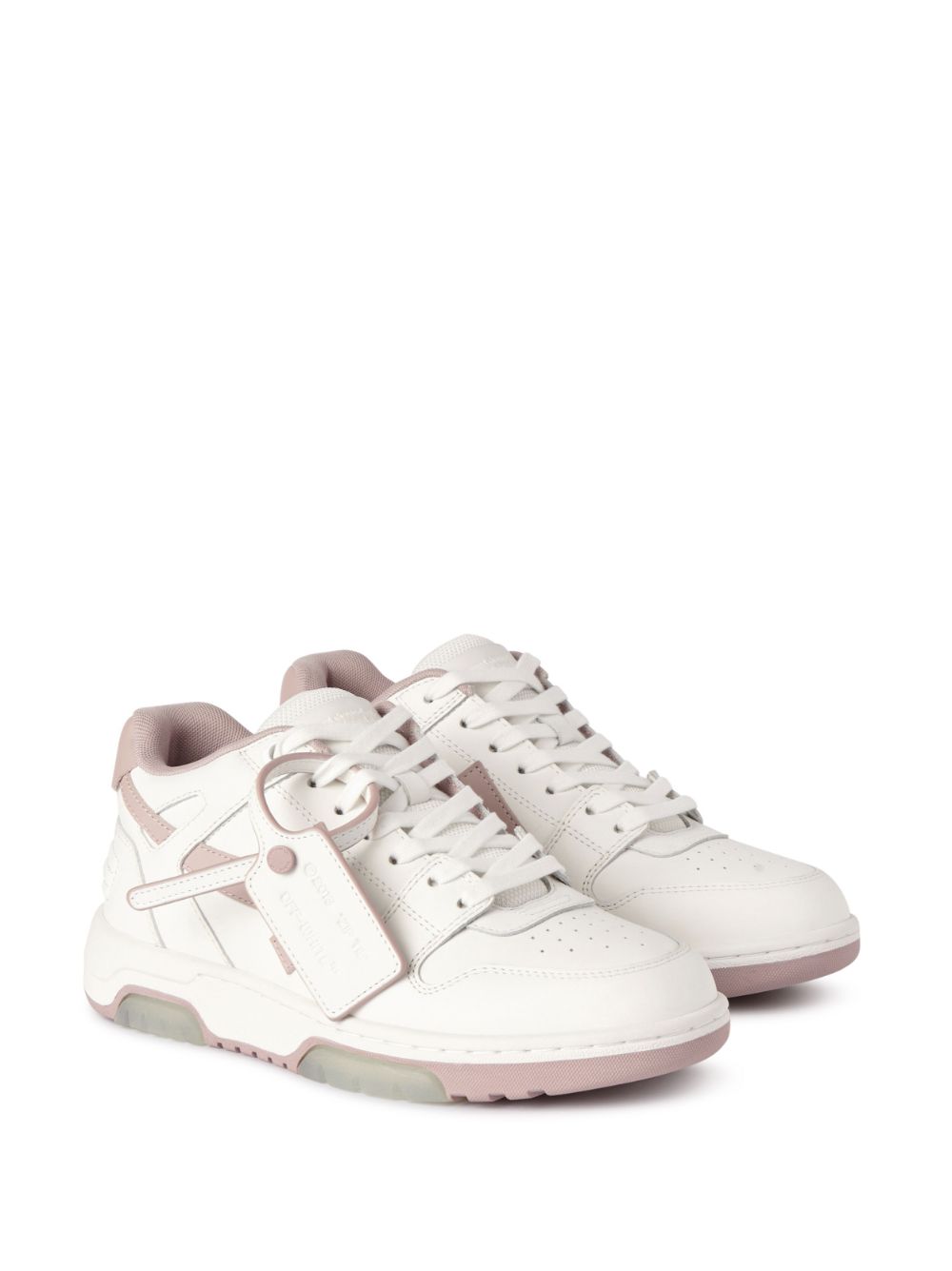 Off-White Out of Office 'OOO' Sneakers in White and Pink image 2