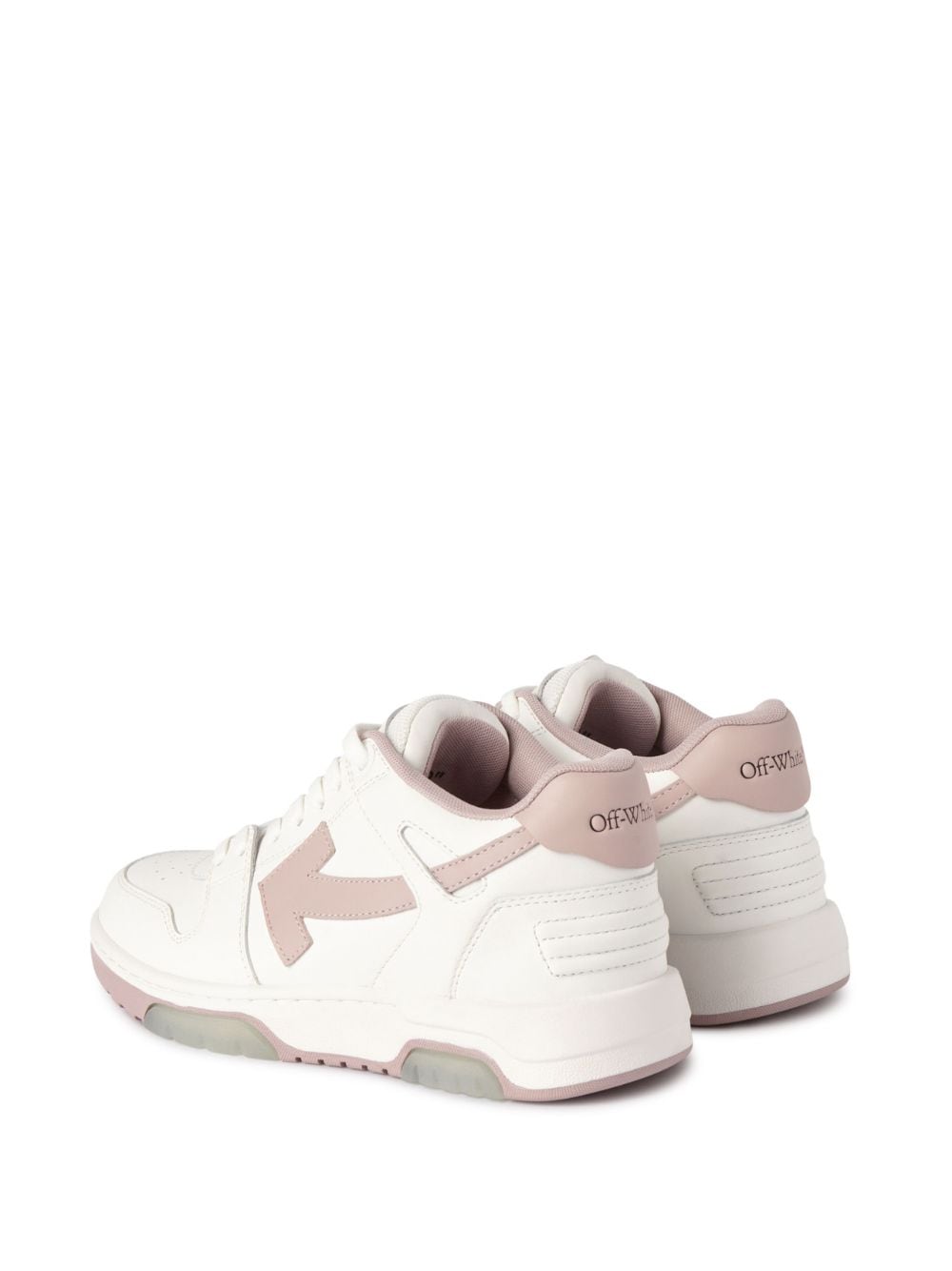 Off-White Out of Office 'OOO' Sneakers in White and Pink image 3