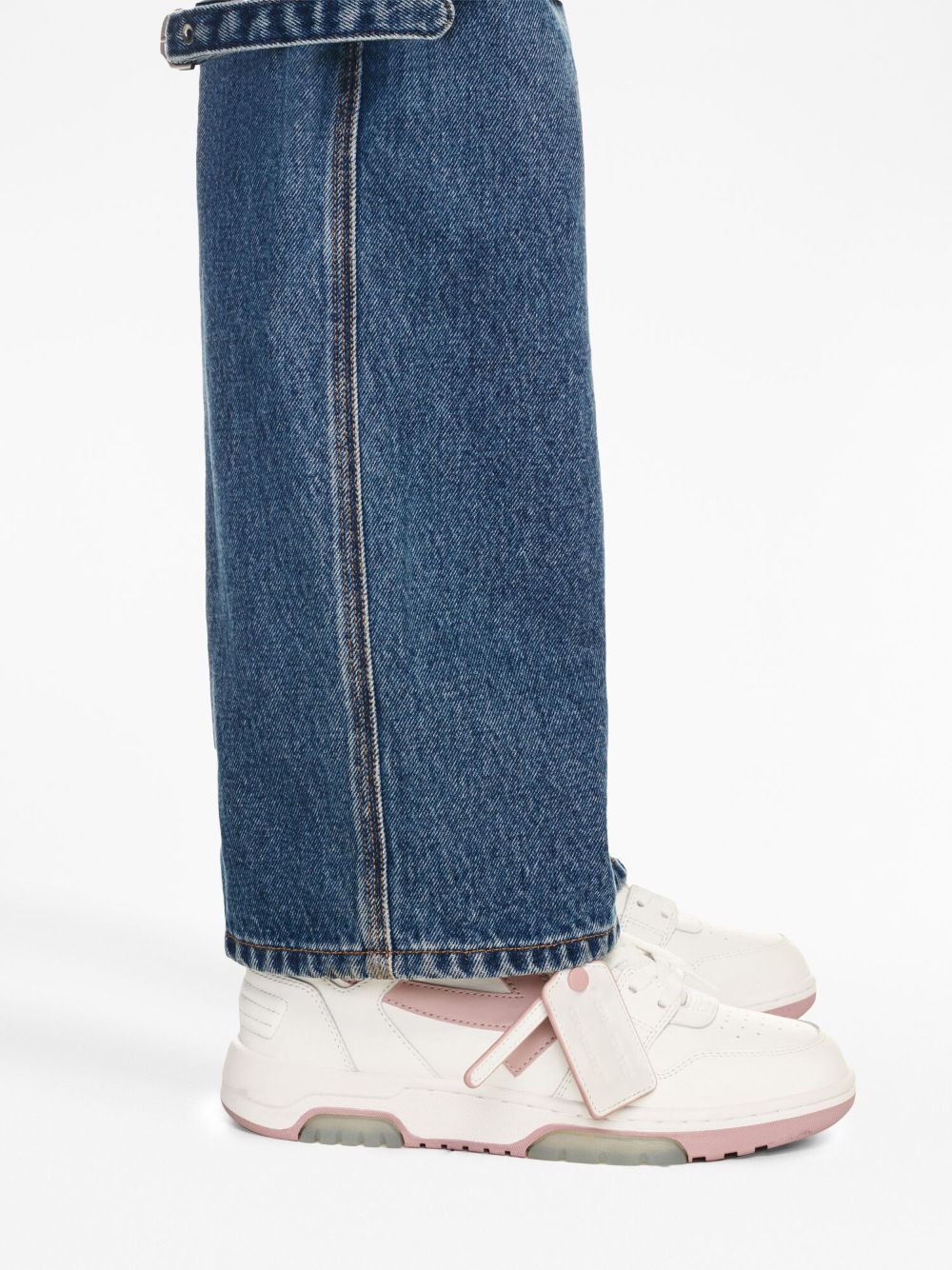 Off-White Out of Office 'OOO' Sneakers in White and Pink image 4